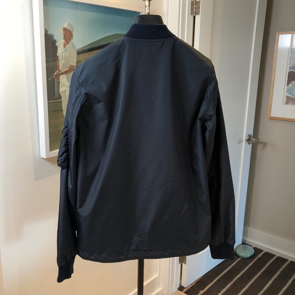 Universal Works Men's MA-1 Jacket, Navy Medium - Picture 5 of 10